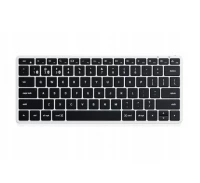 Ilustracja produktu Satechi Slim X1 - Klawiatura Bluetooth do Trzech Urządzeń USB-C Silver