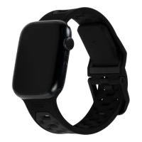 Ilustracja produktu UAG Civilian - silikonowy pasek do Apple Watch 49mm/45mm/44mm/42mm (Apple Watch seria: 1-3 r.42, 4-8, SE, Ultra r.45) (black)