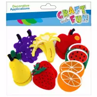 Ilustracja produktu Craft With Fun Ozdoba Dekoracyjna Samoprzylepne Filcowe Owoce 463738