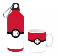 Ilustracja produktu Zestaw Prezentowy Pokemon - Pokeball Butelka + Kubek