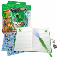 Ilustracja produktu Kids Licensing Pamiętnik z Magicznym Długopisem Minecraft Creeper 884990