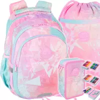 Ilustracja produktu Zestaw 3el. CoolPack Jerry Plecak Szkolny Tie Dye F029912 + Worek F070912 + Piórnik F067912