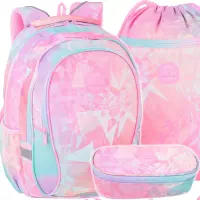 Ilustracja produktu Zestaw 3el. CoolPack Factor X Plecak Szkolny Młodzieżowy Tie Dye F002912 + Worek F070912 + Piórnik F062912