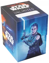 Ilustracja produktu Gamegenic: Star Wars Unlimited - Soft Crate - Pudełko na Karty - Rey/Kylo Ren