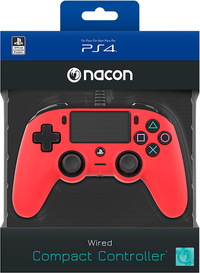 Ilustracja produktu Nacon PS4 Compact Controller Czerwony