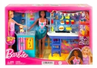 Ilustracja produktu Mattel Barbie Zestaw Dzień Nad Morzem + Lalki HNK99