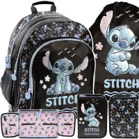 Ilustracja produktu Paso Zestaw Szkolny 3el. Stitch Plecak DS25GG-090 + Piórnik DS25GG-P001BW + Worek DS25GG-712