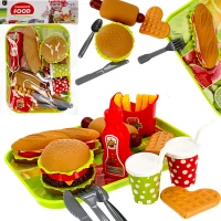 Ilustracja Mega Creative ZESTAW Fast Food Jedzenie FRYTKI Hot Dog 441345