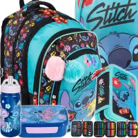 Ilustracja produktu St.Majewski Zestaw Szkolny 5el. BPL-58 Stitch Mint Aloha 683107 + Worek 683121 + Piórnik 683619 + STLO9913 + STLO9903