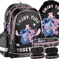 Ilustracja produktu Paso Zestaw Szkolny 3el. Stitch Together Plecak DS25AA-081 + Piórnik DS25AA-013 + Worek DS25AA-712