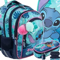 Ilustracja produktu St.Majewski Zestaw Szkolny 3el. BPL-58 Stitch Stay Cool 683091 + Worek 686276 + Piórnik 686306