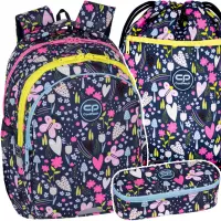 Ilustracja produktu CoolPack Zestaw Szkolny In The Garden 3el. Plecak F029831 + Piórnik F062831 + Worek F070831