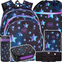 Ilustracja produktu CoolPack Zestaw Szkolny Star Night 5el. Plecak F029830+ Piórnik F076830 + Worek F070830