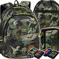 Ilustracja CoolPack Zestaw Szkolny Adventure Park 3el. Plecak F029672 + Piórnik F066672 + Worek F070672
