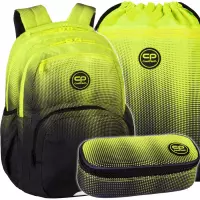 Ilustracja produktu CoolPack Zestaw Szkolny Gradient Lemon 3el. Plecak E99510 + Worek E70510/F + Piórnik E62510/F