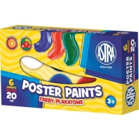 Ilustracja Astra Farby Plakatowe 6 Kolorów 20ml 301109001