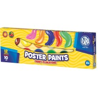 Ilustracja produktu Astra Farby Plakatowe 12 Kolorów 10ml 83115902