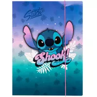 Ilustracja produktu Coolpack Teczka z Gumką A4 Stitch Blue wzór 2 78478PTR