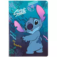 Ilustracja Coolpack Zeszyt A5 32 kartki 3linia kolorowa Stitch Blue wzór 4 77990PTR