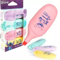 Ilustracja produktu CoolPack Zakreślacze Mini 4szt. Stitch Pastel 75347PTR