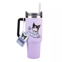 Ilustracja Kubek Podróżny ze Słomką Kuromi - 900 ml