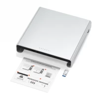 Ilustracja Satechi Aluminium Hub - Aluminiowa Podstawka do iMac z Hub USB-C Silver