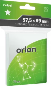 Ilustracja produktu Koszulki na Karty Rebel (57,5x89 mm) "Standard American Medium" Orion 100 sztuk