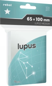 Ilustracja produktu Koszulki na Karty Rebel (65x100 mm) "Lupus Medium" Lupus 100 sztuk