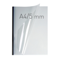 Ilustracja produktu O.EASY COVER Double Clear 5 mm 297 x 210 mm A4 Pionowa Czarny 40 sztuk
