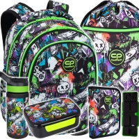 Ilustracja CoolPack Zestaw Szkolny Peek A Boo 5el. Plecak Joy S F048675 + Piórnik F076675 + Worek F070675