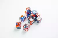 Ilustracja produktu Gamegenic: Galaxy Series - D6 Dice Set (16 mm) - Zestaw 12 Kości - Mars