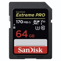 Ilustracja produktu SanDisk Secure Digital (SDXC) Extreme Pro 64GB 170MB/s V30 UHS-I U3