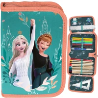 Ilustracja Paso Piórnik Dwuklapkowy z Wyposażeniem Disney Frozen DF24VV-P001