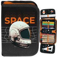 Ilustracja Paso Piórnik Dwuklapkowy z Wyposażeniem Nasa Space PP24SC-P001