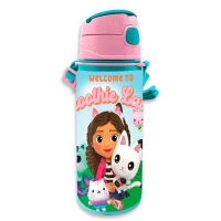 Ilustracja produktu Bidon Aluminiowy Koci Domek Gabi - 600 ml
