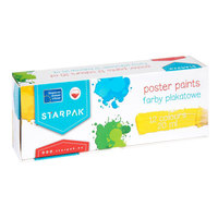 Ilustracja produktu Starpak Farby Plakatowe 12 kolorów 20ml 450925