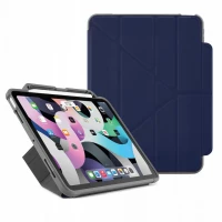 Ilustracja produktu Pipetto Origami No2 Pencil Shield - obudowa ochronna z uchwytem do Apple Pencil do iPad Air 10.9" 2020 (dark blue)