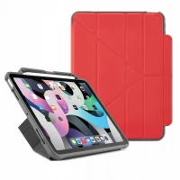 Ilustracja produktu Pipetto Origami No2 Pencil Shield - obudowa ochronna z uchwytem do Apple Pencil do iPad Air 10.9" 2020 (red)