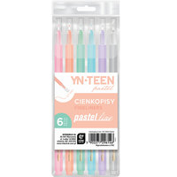 Ilustracja produktu Interdruk Cienkopisy Pastelowe Yn Teen 6 kolorów 296146