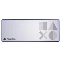 Ilustracja produktu Mata na Biurko Podkładka pod Myszkę - Playstation PS5 "ikony" (80 x 30 cm)