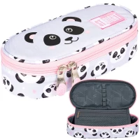 Ilustracja produktu St.Right Piórnik Tuba Saszetka Usztywniona PC-01 Grey Panda 655296