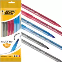 Ilustracja produktu Bic Długopis Round Stic Classic 6 Sztuk 3 kolory 929071