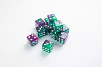 Ilustracja produktu Gamegenic: Galaxy Series - D6 Dice Set (16 mm) - Zestaw 12 Kości - Aurora