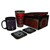 Ilustracja produktu Zestaw Prezentowy Dungeon & Dragons: Szklanka XXL + Kubek + 2x Podkładka "Ampersand"