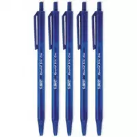 Ilustracja produktu Bic Długopis Automatyczny Round Stic Click Niebieski 380417 5szt