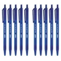 Ilustracja Bic Długopis Automatyczny Round Stic Click Niebieski 380417 10szt