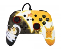 Ilustracja PowerA SWITCH Pad Przewodowy Enhanced Pokemon Pikachu vs. Meowth