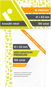 Ilustracja produktu Rebel Koszulki (41x63mm) Mini American Premium 100 szt.