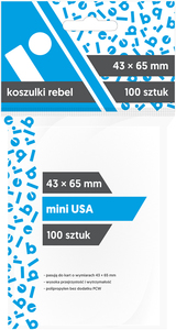 Ilustracja produktu Rebel Koszulki (43x65mm) Mini USA 100 szt.