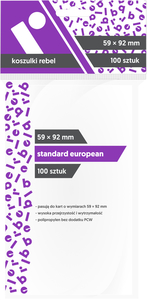 Ilustracja produktu Rebel Koszulki (59x92mm) Standard European 100 szt.